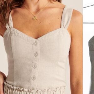 Abercrombie & Fitch Buttoned Supper Tank Top Size Small